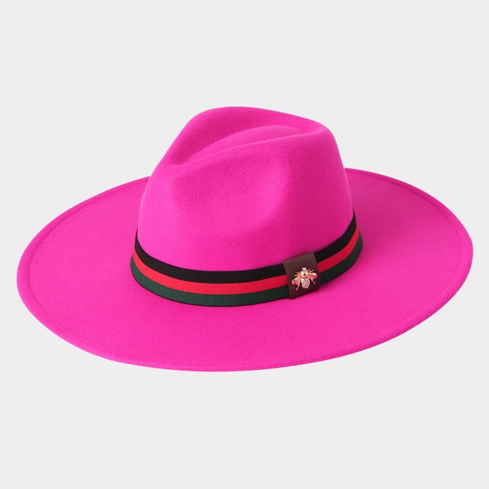 Panama Style Bumble Bee Fedora/Dressy Fedora Hat - Picture 2 of 5